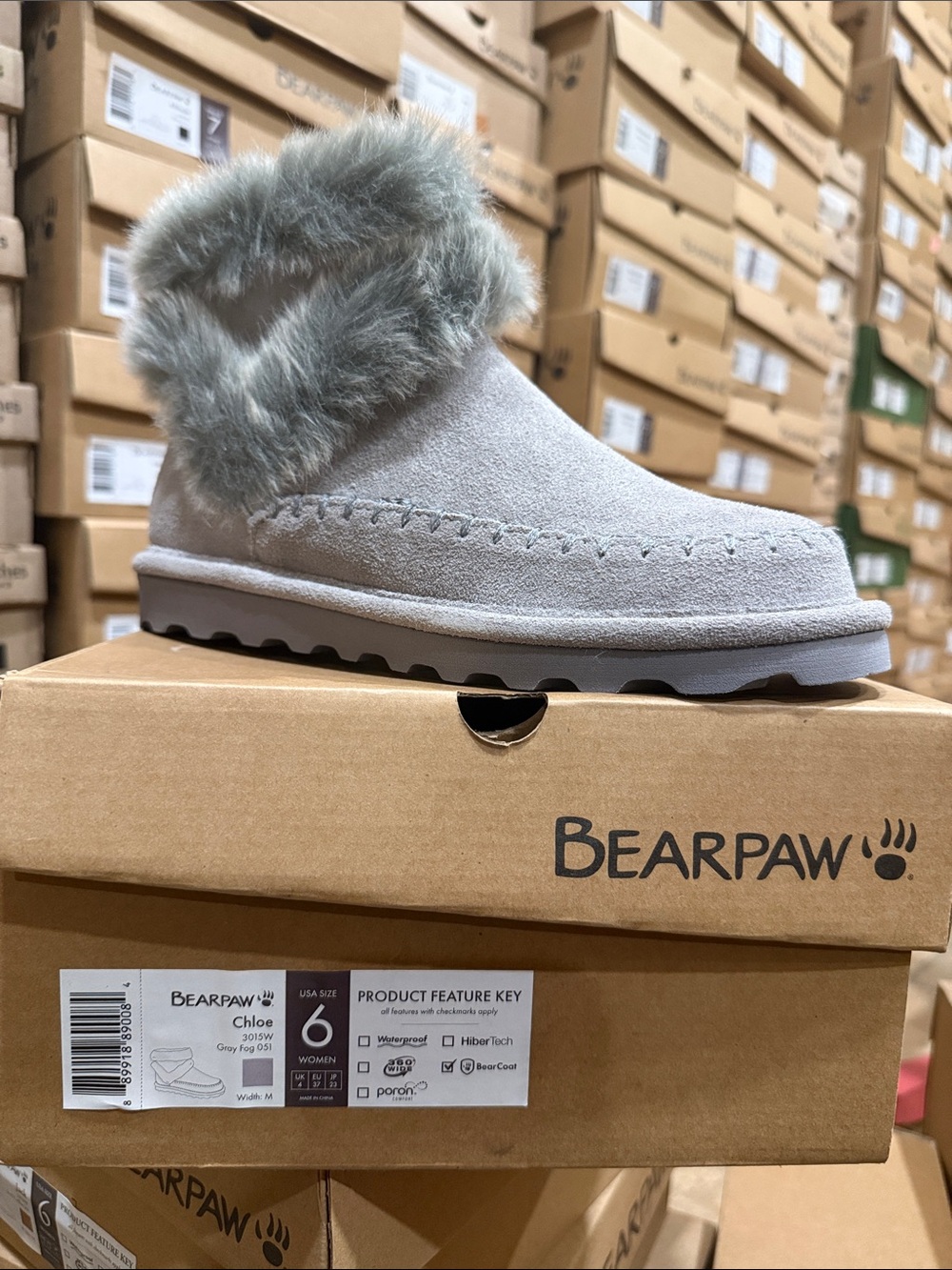 Bearpaw Chloe Boots gray fog